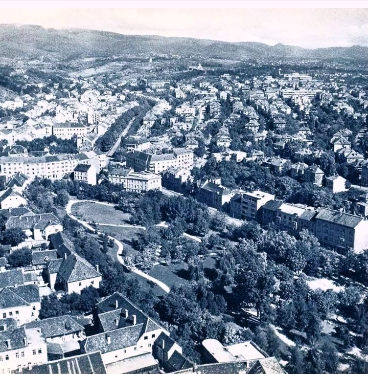 Ribnjak i Medveščak 1959. godine, panorama